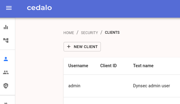 Screenshot of Cedalo clients